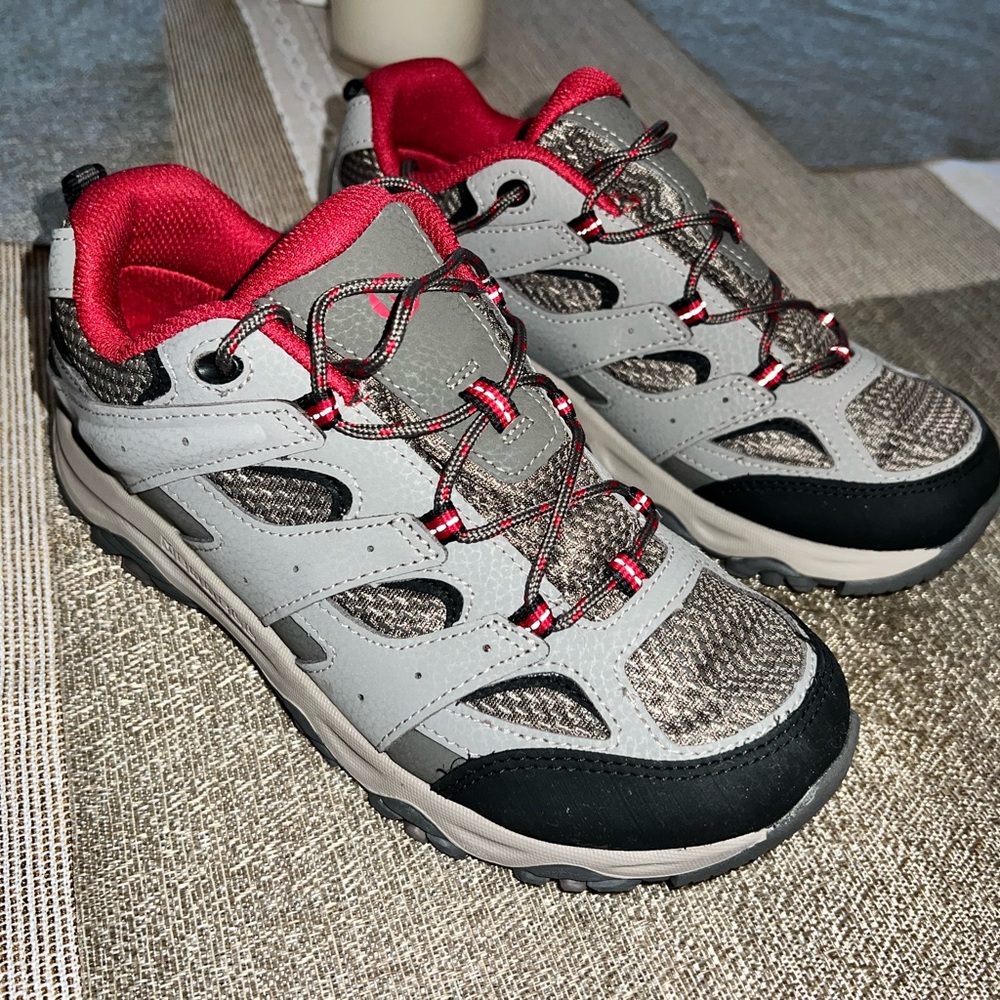 Merrell Red and Gray Hiking Shoes